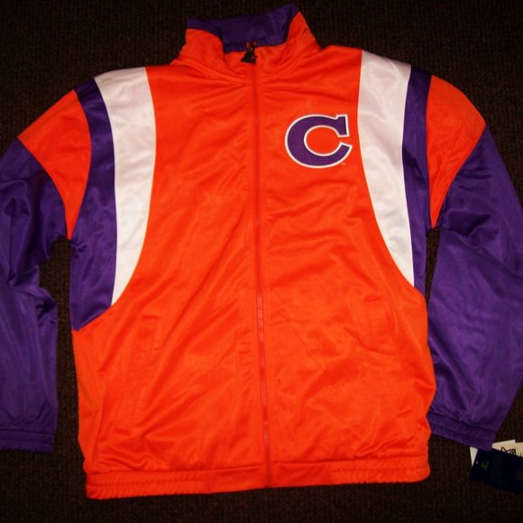 CLEMSON TIGERS NCAA STARTER Full Zip TRACK Jacket with Sewn C Logo M L XL 2X - Picture 13 of 13